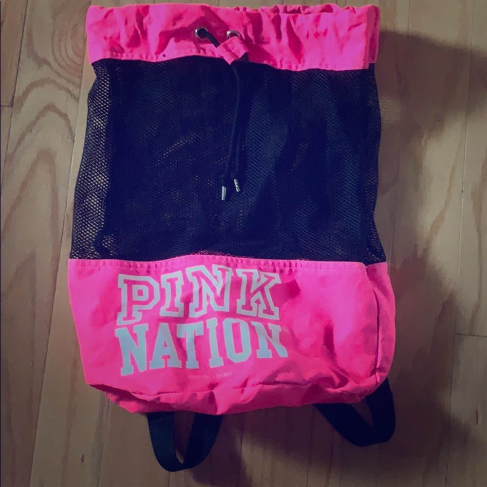 PINK drawstring backpack